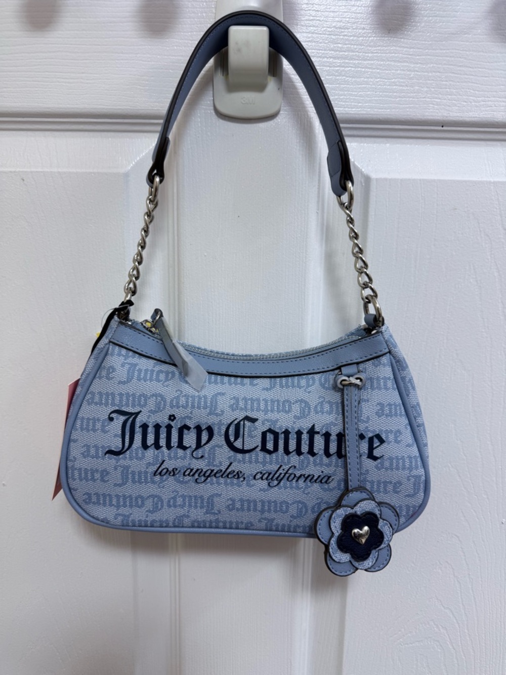NWT Juicy Couture Summer Garden  Shoulder Bag in Dusty Blue